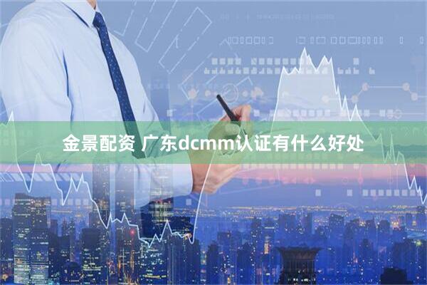 金景配资 广东dcmm认证有什么好处